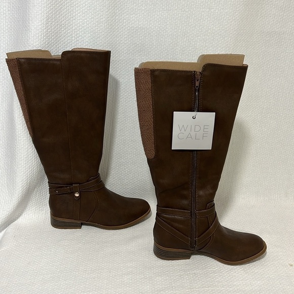 LifeStride Xtrovert Wide Calf Brown Riding Boot size 5.5 - Picture 9 of 13